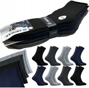Pánské ponožky 8x PONOŽKY TERMO BEZTLAKOVÉ ZDRAVOTNÍ PESAIL 40-44