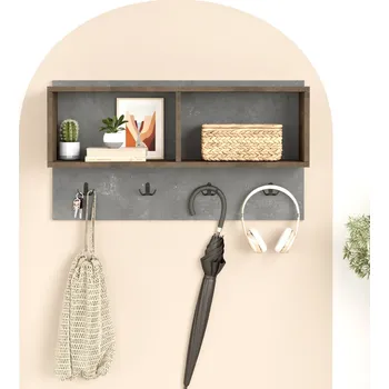 Věšák VerDesign Věšákový panel BRAIN 1, beton