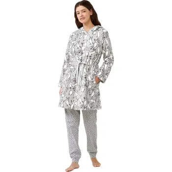 Dámský župan Dámský župan Vamp se zipem 21460 light gray velikost 3XL