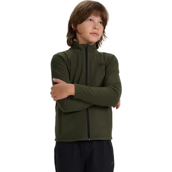 Chlapecká mikina Chlapecký fleece 4F M413 khaki 4FJWAW25TFLEM413 43S 134
