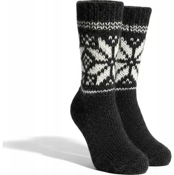 Pánské ponožky Ponožky Góralskie NATURALNE 100% WEŁNIANE zimní ZDRAVOTNÍ Šedé dárek