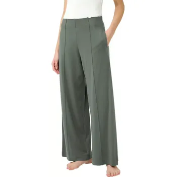 Dámské kalhoty Dámské široké lounge kalhoty s kapsami Vamp 23156 green urban velikost XXL