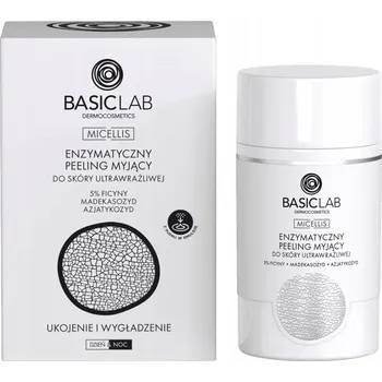 Pleťový peeling BasicLab Enzymatický Peeling na Obličej pro Ultra Citlivou Pleť 35 g