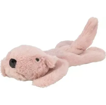 Hračka pro psa TRIXIE Vánoční veverka ležící, bez výplně s šustící folií, 30 cm, plyš, růžová
