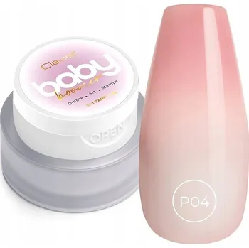 Přípravek na nehty Gel 3v1 pro zdobení nehtů Baby Boomer Artistic Gel Ombre Paint P04 „Pinkelle“