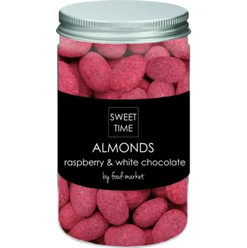 Čokoláda FOOD-MARKET mandle v malinách a bílé čokoládě 280g