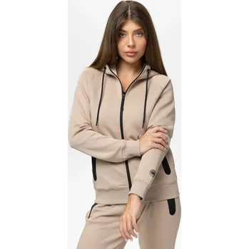 Dámské oblečení Dámská Rozepínací Mikina s kapucí Pitbull EXPLORY Lehce Vypasovaná Sportovní