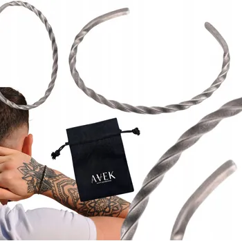 Náramek PÁNSKÝ NÁRAMEK MANŽETOVÝ NÁRAMEK Z OCELI, STŘÍBRNÝ, ELEGANTNÍ, TENKÝ JAKO DÁREK