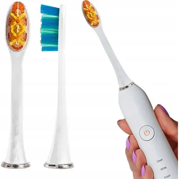 Péče o chrup Náhradní Hlavice k sonickému zubnímu kartáčku Smiley Pro – Pro White 2 ks bílé