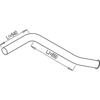 Výfuková trubka Výfuková trubka DINEX DIN68655