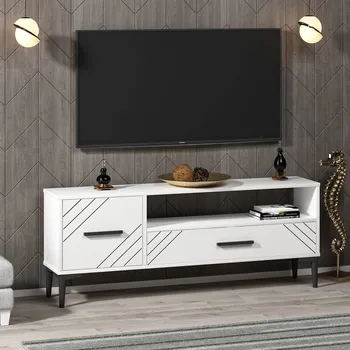 Televizní stolek VerDesign TOPAS televizní stolek, bílá