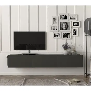 Televizní stolek VerDesign DOMEL TV stolek na zeď, antracit