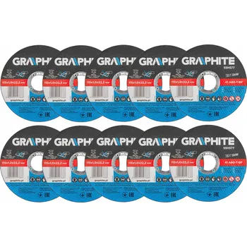 Řezný kotouč Řezné kotouče na kov Graphite 55H577 115 x 22,2 mm, 10 ks