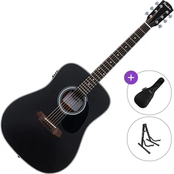 Elektroakustická kytara Pasadena PD-100E SET Black Elektroakustická kytara Dreadnought