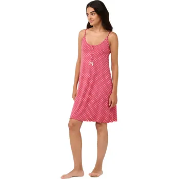 Dámská noční košile Dámská noční košile Vamp na ramínka s puntíky 22075 rose taupe velikost XXL