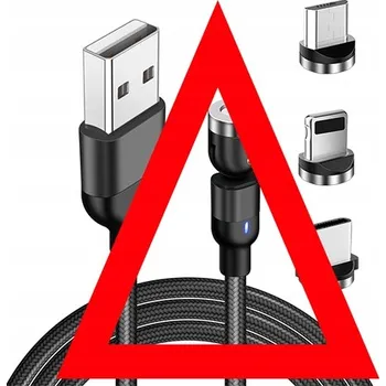 Datový kabel Kabel DSJ USB - USB typ C / microUSB / Lightning 3 m černý