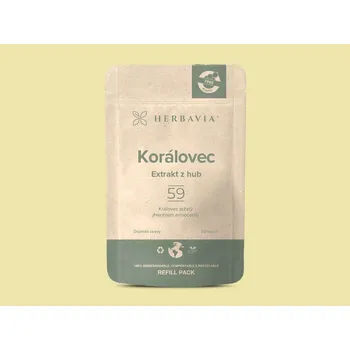 Přírodní produkt Korálovec ježatý REFILL PACK - extrakt - 60 kapslí / Herbavia.cz
