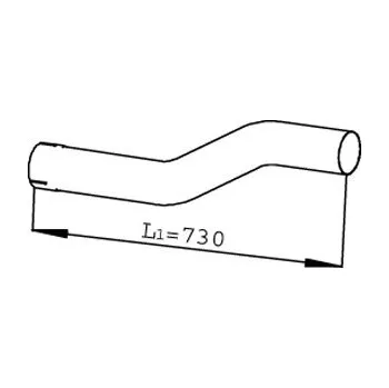 Výfuková trubka Výfuková trubka DINEX DIN22145