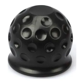 Univerzální gumový kryt koule tažného zařízení 50 mm Ochranný obal koule přívěsu Autopříslušenství Tažné zařízení Černý kryt 6x5,5 cm černá