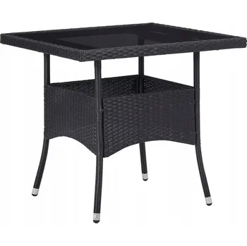 Jídelní stůl Stůl VidaXL technorattan čtvercový 80 x 80 x 75 cm