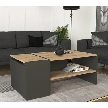 Konferenční stolek VerDesign IZMAEL industriální konferenční stolek, sapphire / antracit