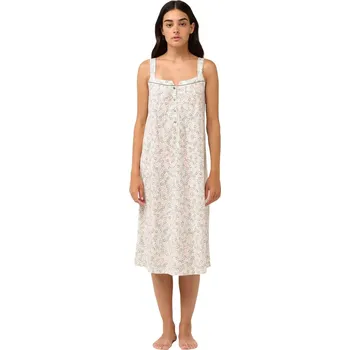 Dámská noční košile Letní noční košile na ramínka s knoflíkovou légou Vamp 22246 velikost 4XL