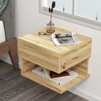 Noční stolek VerDesign Skandinávský noční stolek LEVY 27, dub Left