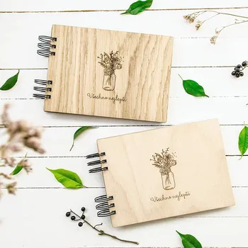 Fotoalbum Dědova dílna Malé fotoalbum Všechno nejlepší A5 Počet a barva papírů: Bílé - 30 listů, Dřevo: Buk