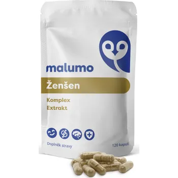 Přírodní produkt Malumo Ženšen Komplex Extrakt Počet kapslí: 30ks