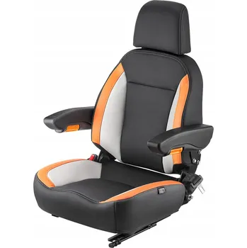 Sedadlo VEVOR sedadlo do traktoru 52x59x82CM s opěrkou hlavy, sedadlo pro vysokozdvižný vozík