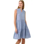 Letní šaty Vamp bez rukávů s výstřihem do V 22881 blue infinity velikost XXL