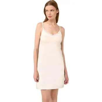 Dámská noční košile Dámská mikromodalová noční košilka s krajkou Vamp 22803 cream velikost XXL