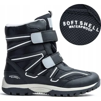 Dámská zimní obuv Zateplené sněhule OCIEPLENÉ pohodlné VODĚODOLNÉ teplé Soft Shell na SUCHÝ ZIP Wojtyłko