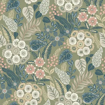 Tapeta Vliesová tapeta na zeď, zelená, květiny, A76603, Vavex 2027