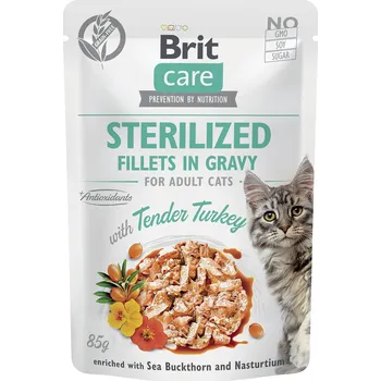 Krmivo pro kočku Brit Care (VAFO Praha s.r.o.) Brit Care Cat Fillets in Gravy Sterilized Tender Turkey 85g