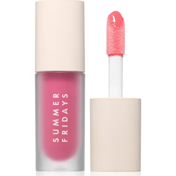 Lesk na rty Summer Fridays Dream Lip Oil hydratační olej na rty odstín Pink Cloud 4.5 ml