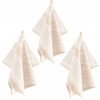 Utěrka ZWOLTEX THYME kuchyňská sada utěrka hadřík 3ks béžová 50x70