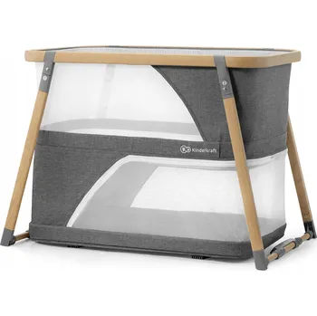 Dětská postýlka Cestovní postýlka Kinderkraft 63 x 107 cm šedá