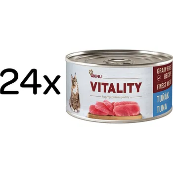 Krmivo pro kočku Akinu VITALITY Tuňák konzerva pro kočky 24 x 70 g