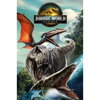 Obraz Plakát na zeď Jurský svět: Znovuzrození Filmové plakáty 61x91,5 cm Dárek