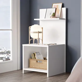 Noční stolek VerDesign Otevřený noční stolek PLUS 1, bílý