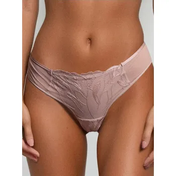 Kalhotky Sinsay - Vyšívané brazilky z elastické síťoviny - růžová - 173FX-30X - 173FX-30X-S