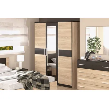 Šatní skříň VerDesign VALENTÝNA, šatní skříň sonoma/wenge