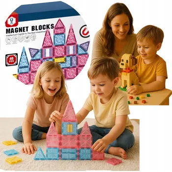 ostatní stavebnice STAVEBNICE KOSTKY 40 dílků KREATIVNÍ STAVEBNICE VZDĚLÁVACÍ 155A +