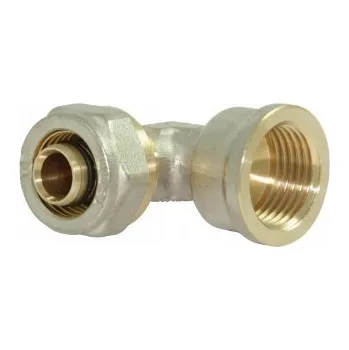 Fitinka KOLENO PEX 90° ŠROUBOVACÍ VNITŘNÍ ZÁVIT 16x1/2'' MOSAZNÉ VESBO