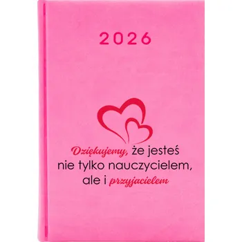 Kalendář Knižkový kalendář 2026 A5 FunnyCase růžový