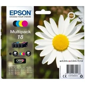EPSON ink Multipack 4-colours "Sedmikráska" 18 Claria Home Ink