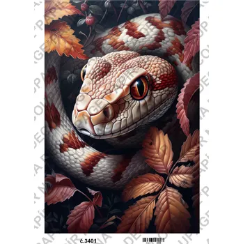 Výtvarný papír Rýžový a soft papír na decoupage - Animal zvířata - KB3401 Materiál: Rýžový papír, Rozměr: A4