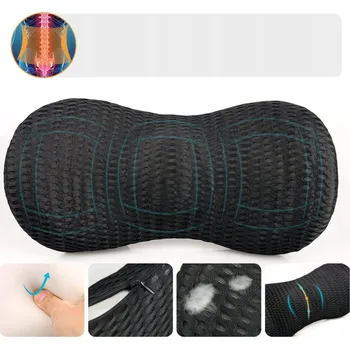 Polštář ORTOPEDICKÝ POLŠTÁŘ BEDERNÍ PRO SPANÍ DO AUTA NA SEDADLO PAMĚŤOVÁ PĚNA