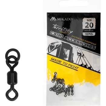 MIKADO - Obratlík Rolling Micro s kroužkem vel. 20 10 ks